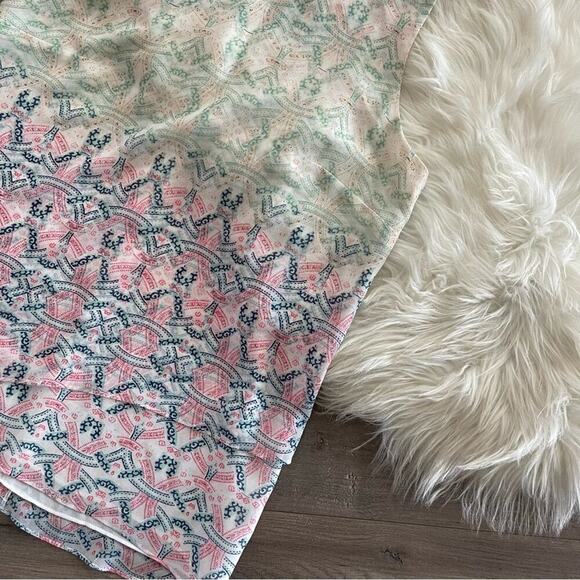 🦃5 for $25🦃 CAbi #250 Mosaic Mint Tiered Lovely Day Collection Blouse S - Picture 3 of 6